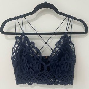Free People Navy Bralette